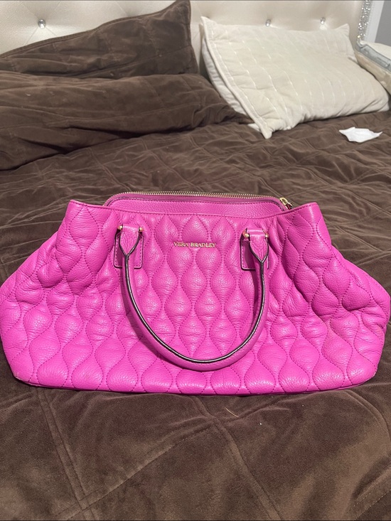 Vera Bradley Handbags - Vera Bradley Hot Pink Quilted Satchel